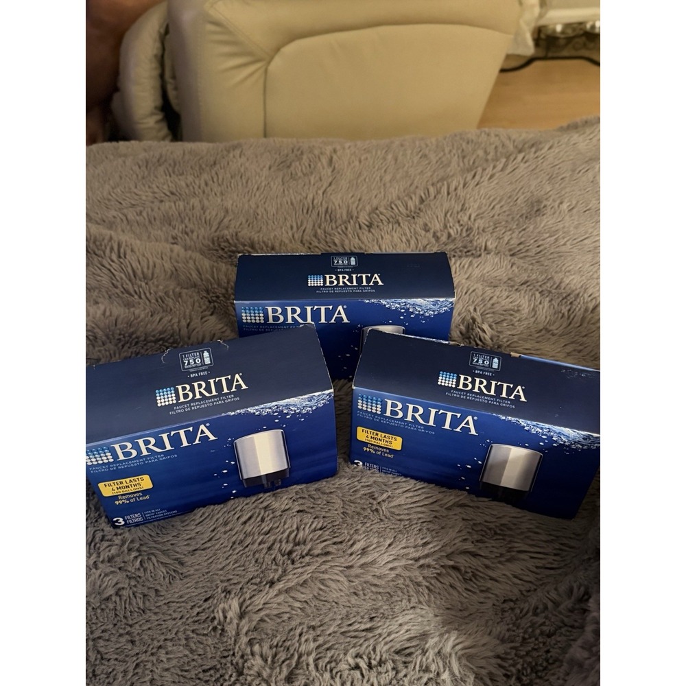 1 Lot - Brita Faucet Replacement Filter Chrome FF-100 9 Total Filters NEW